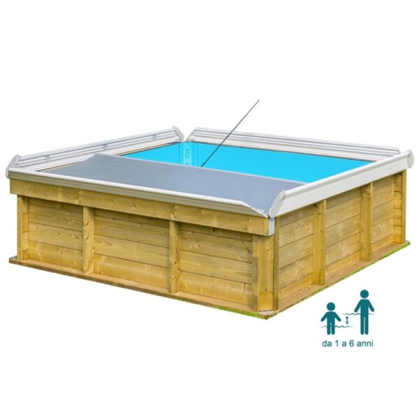 Piscina in legno BWT PISTOCHE 2x2 h 0.63 m